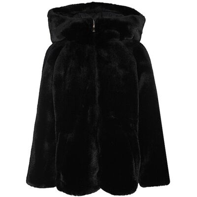 Giorgio Armani EMPORIO ARMANI Wendejacke in Felloptik schwarz 38 W Giorgio Armani EMPORIO ARMANI Wendejacke in Felloptik schwarz 38 W