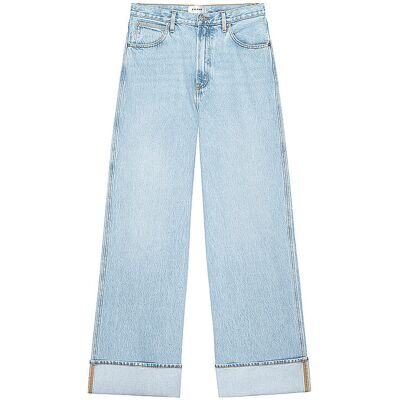 FRAME Jeans Wide Leg THE CUFFED WIDE hellblau 27 W FRAME Jeans Wide Leg THE CUFFED WIDE hellblau 27 W