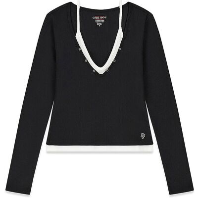 Guess Langarmshirt schwarz S W Guess Langarmshirt schwarz S W
