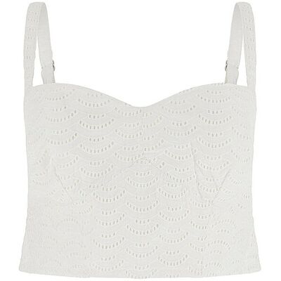 Guess Top SHARON EYELETS weiss M W Guess Top SHARON EYELETS weiss M W