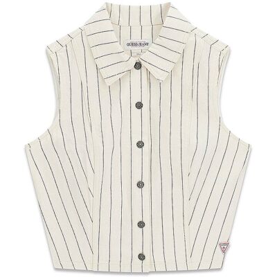 Guess Jeansbluse creme M W Guess Jeansbluse creme M W