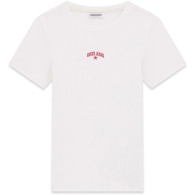 Guess T-Shirt EMBRO weiss XL W Guess T-Shirt EMBRO weiss XL W