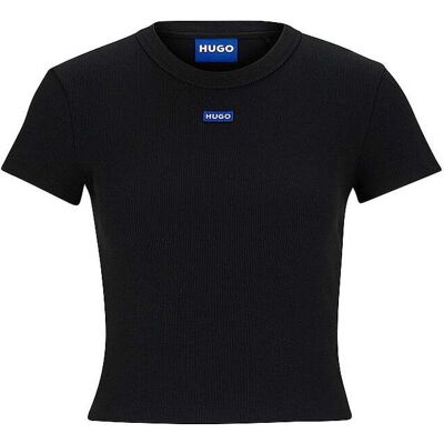 HUGO T-Shirt Cropped Fit schwarz XS W HUGO T-Shirt Cropped Fit schwarz XS W