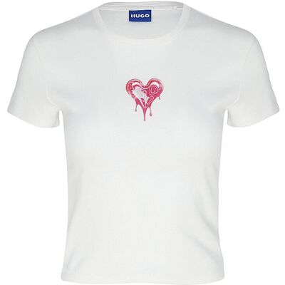 HUGO T-Shirt DEVER_B_2 weiss XS W HUGO T-Shirt DEVER_B_2 weiss XS W