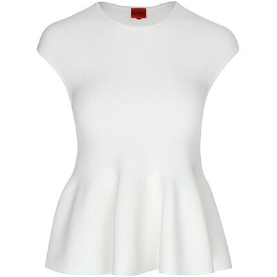 HUGO T-Shirt SIEFATA creme XS W HUGO T-Shirt SIEFATA creme XS W