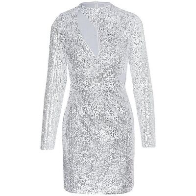 JUNE FRIDAYS Cocktailkleid silber 40 W JUNE FRIDAYS Cocktailkleid silber 40 W