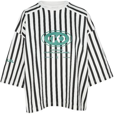 KARO KAUER T-Shirt Oversized Fit weiss L W KARO KAUER T-Shirt Oversized Fit weiss L W