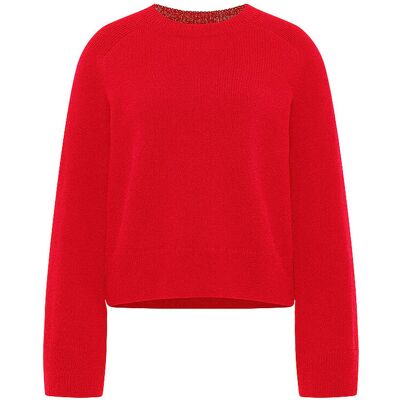 LANIUS Pullover Cropped Fit rot 38 W LANIUS Pullover Cropped Fit rot 38 W