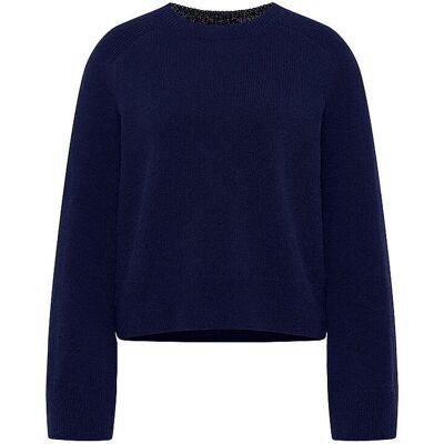 LANIUS Pullover Cropped Fit dunkelblau 34 W LANIUS Pullover Cropped Fit dunkelblau 34 W