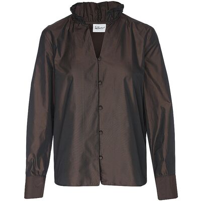 LUIS TRENKER Trachtenbluse LUFIAMMITA braun M W LUIS TRENKER Trachtenbluse LUFIAMMITA braun M W