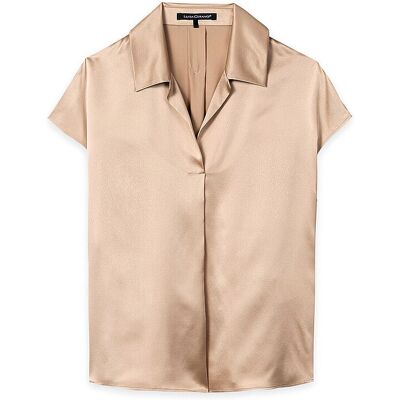 LUISA CERANO Seidenbluse hellbraun 36 W LUISA CERANO Seidenbluse hellbraun 36 W