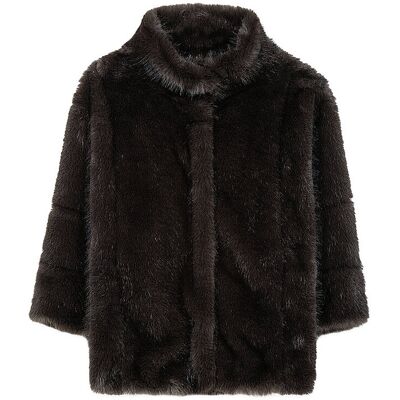 LUISA CERANO Jacke in Felloptik braun 36 W LUISA CERANO Jacke in Felloptik braun 36 W