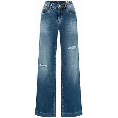 MAC Jeans Flared Fit RICH PALAZZO blau 42/L30 W MAC Jeans Flared Fit RICH PALAZZO blau 42/L30 W