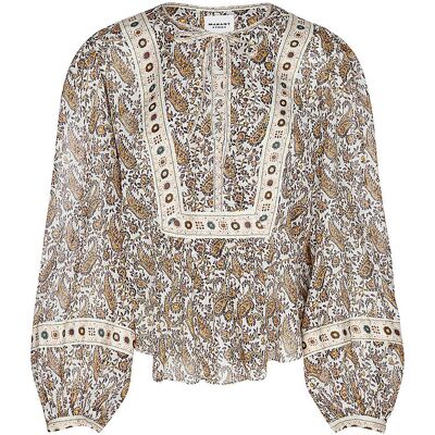 MARANT ETOILE Bluse GAYLE creme 36 W MARANT ETOILE Bluse GAYLE creme 36 W