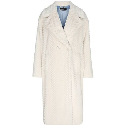 Marc CAIN Mantel in Felloptik creme 44 W Marc CAIN Mantel in Felloptik creme 44 W
