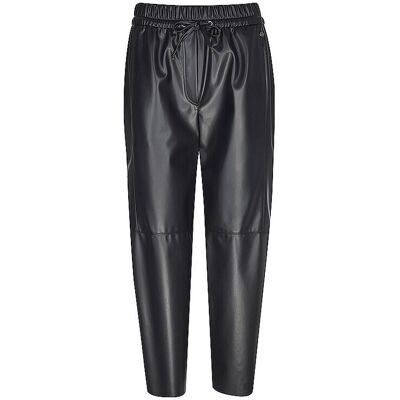 Marc CAIN Hose Jogging Fit in Lederoptik RANCHI dunkelblau 44 W Marc CAIN Hose Jogging Fit in Lederoptik RANCHI dunkelblau 44 W