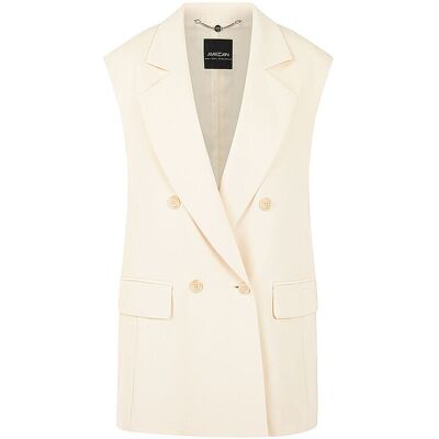 Marc CAIN Gilet creme 44 W Marc CAIN Gilet creme 44 W