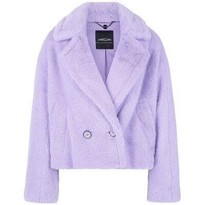Marc CAIN Jacke in Felloptik lila 40 W Marc CAIN Jacke in Felloptik lila 40 W