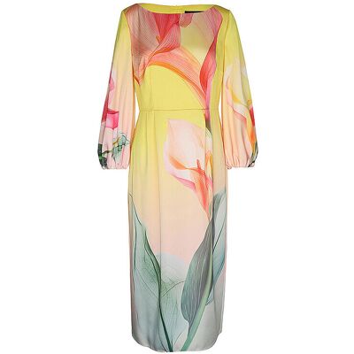 Marc CAIN Midikleid gelb 38 W Marc CAIN Midikleid gelb 38 W