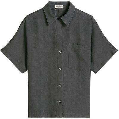 Marc O' Polo Leinenbluse grau 38 W Marc O' Polo Leinenbluse grau 38 W