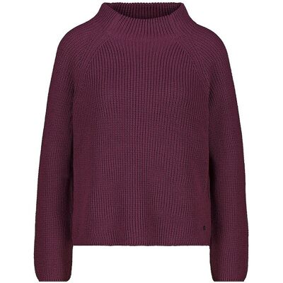 MONARI Rollkragenpullover dunkelrot 42 W MONARI Rollkragenpullover dunkelrot 42 W