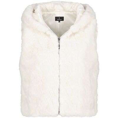 MONARI Gilet in Felloptik creme 44 W MONARI Gilet in Felloptik creme 44 W