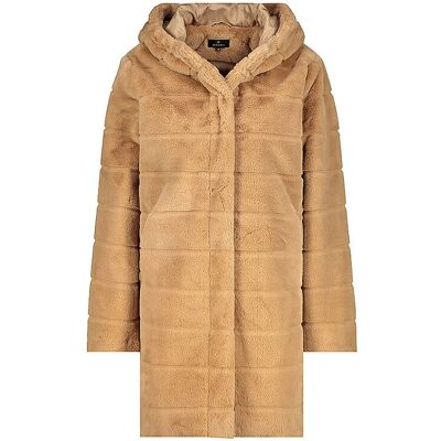 MONARI Mantel in Felloptik hellbraun 44 W MONARI Mantel in Felloptik hellbraun 44 W