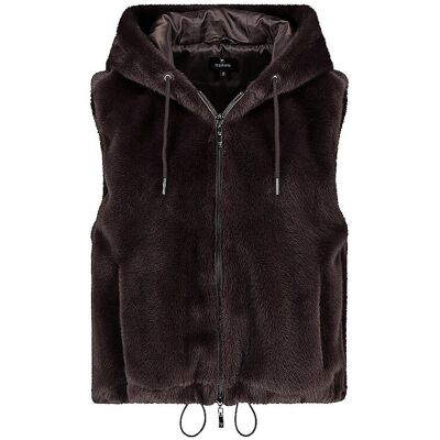 MONARI Gilet in Felloptik braun 42 W MONARI Gilet in Felloptik braun 42 W