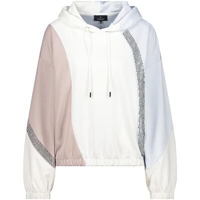 MONARI Kapuzensweater - Hoodie weiss 40 W MONARI Kapuzensweater - Hoodie weiss 40 W