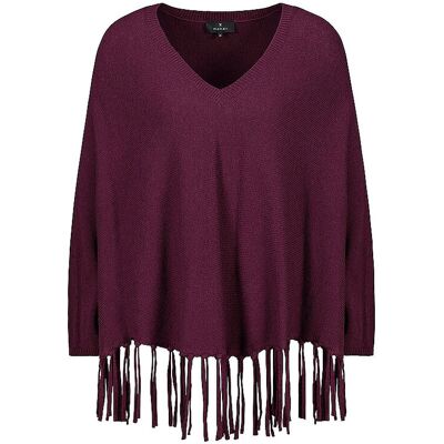 MONARI Poncho - Cape dunkelrot 36 W MONARI Poncho - Cape dunkelrot 36 W