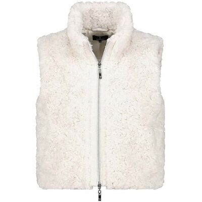 MONARI Gilet in Felloptik creme 42 W MONARI Gilet in Felloptik creme 42 W