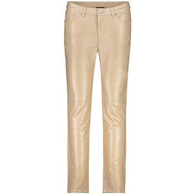 MONARI Hose in Lederoptik Slim Fit camel 36 W MONARI Hose in Lederoptik Slim Fit camel 36 W
