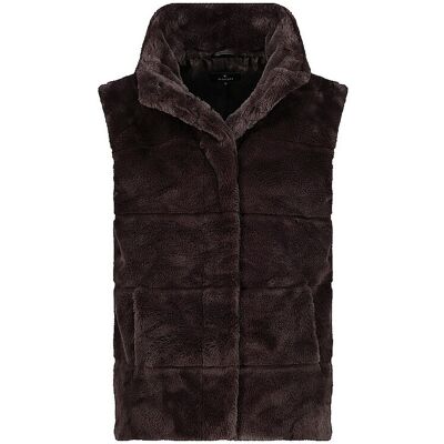 MONARI Gilet in Felloptik braun 40 W MONARI Gilet in Felloptik braun 40 W