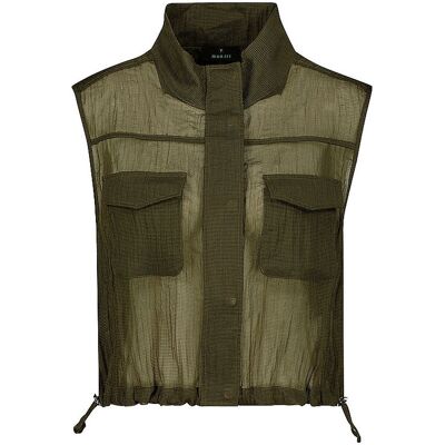 MONARI Gilet olive 38 W MONARI Gilet olive 38 W