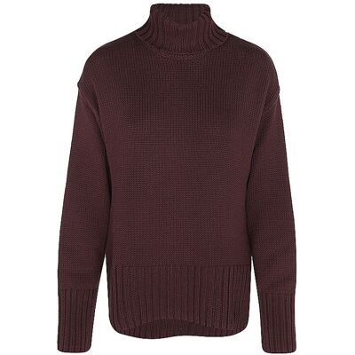 MOS MOSH Rollkragenpullover dunkelrot XS W MOS MOSH Rollkragenpullover dunkelrot XS W
