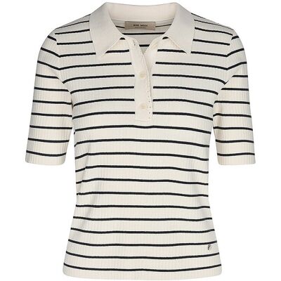 MOS MOSH Poloshirt MMCALIZSTRIPESS creme XL W MOS MOSH Poloshirt MMCALIZSTRIPESS creme XL W