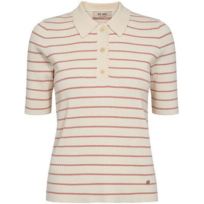 MOS MOSH Poloshirt MMCALIZSTRIPESS creme XL W MOS MOSH Poloshirt MMCALIZSTRIPESS creme XL W
