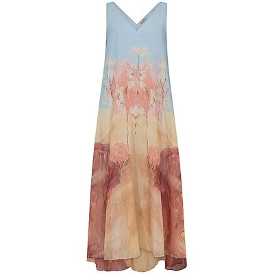 MOS MOSH Maxikleid MMNYLOLANDSCAPE hellblau S W MOS MOSH Maxikleid MMNYLOLANDSCAPE hellblau S W