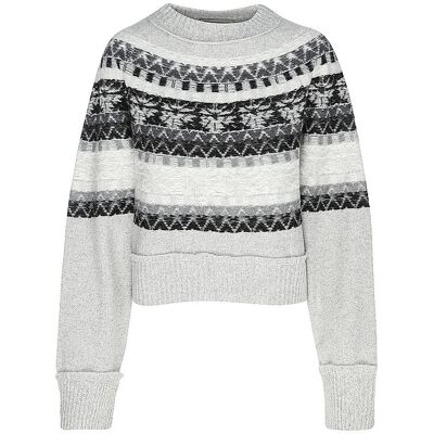 OFFICINE GENERALE Pullover MANOLA grau L W OFFICINE GENERALE Pullover MANOLA grau L W