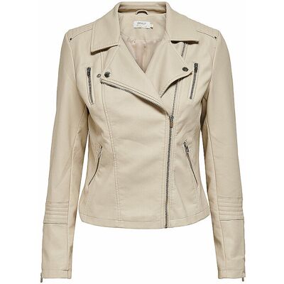 ONLY Jacke in Lederoptik ONLGEMMA creme 34 W ONLY Jacke in Lederoptik ONLGEMMA creme 34 W