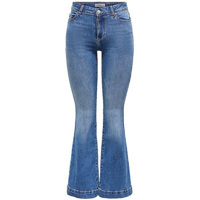 ONLY Jeans ONLBLUSH MID RETROFLARED blau L/L32 W ONLY Jeans ONLBLUSH MID RETROFLARED blau L/L32 W