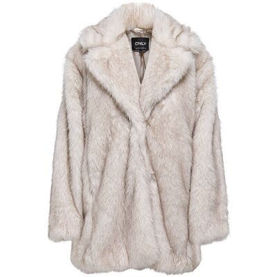 ONLY Jacke in Felloptik ONLDAWN creme XL W ONLY Jacke in Felloptik ONLDAWN creme XL W