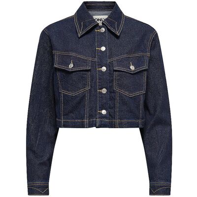 ONLY Jeansjacke ONLHEATHER dunkelblau XL W ONLY Jeansjacke ONLHEATHER dunkelblau XL W