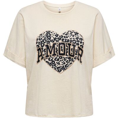 ONLY T-Shirt ONLLUCY creme XL W ONLY T-Shirt ONLLUCY creme XL W