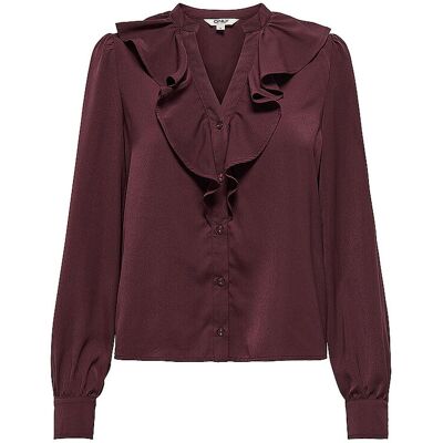 ONLY Bluse ONLTHALIA dunkelrot L W ONLY Bluse ONLTHALIA dunkelrot L W