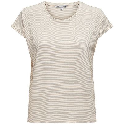 ONLY T-Shirt ONLCLAUDIA creme XS W ONLY T-Shirt ONLCLAUDIA creme XS W