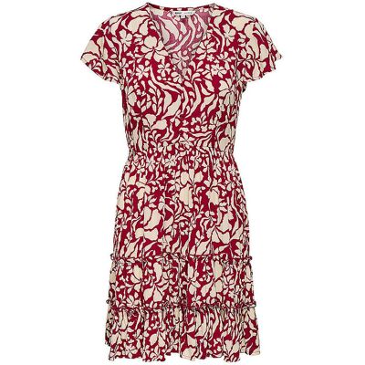 ONLY Minikleid ONLCLAUDETTE LIFE dunkelrot XL W ONLY Minikleid ONLCLAUDETTE LIFE dunkelrot XL W