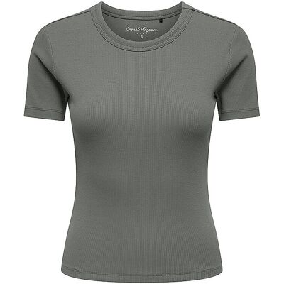 ONLY T-Shirt ONLVAL grau M W ONLY T-Shirt ONLVAL grau M W