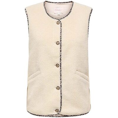 ONLY Gilet ONLNEW beige L W ONLY Gilet ONLNEW beige L W