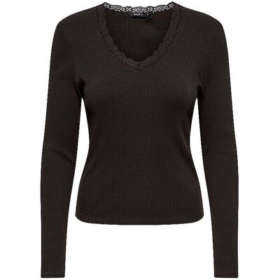 ONLY Langarmshirt ONLSARA braun XS W ONLY Langarmshirt ONLSARA braun XS W